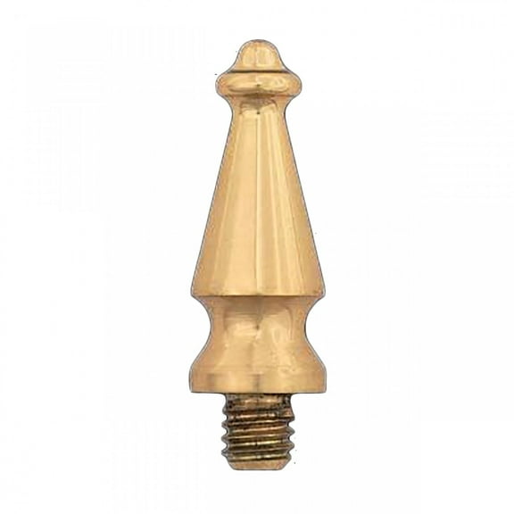 Renovators Supply Brass Medium Cabinet Door Hinge Finial Pair 7/8 in Kitchen Cabinet Hinge Finial w/Spire Tip