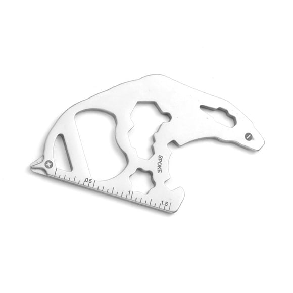 Soidarity Tarjeta de herramienta , Mini llave inglesa, abrebotellas, llavero de reparación, colgante en forma de ranura, bolsillo, carpas XI-G12/Blanco