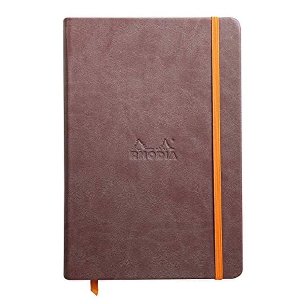Cuaderno web Rhodia Rhodiarama Rayado 96 hojas 5 1/2 x 8 1/4 Tapa de chocolate