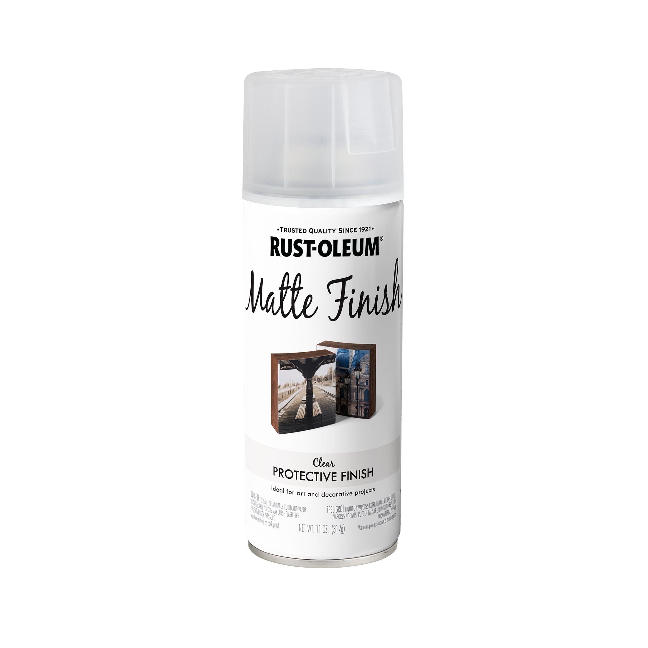 (2 pack) Clear, Rust-Oleum Specialty Matte Finish Spray Paint-267028, 11 oz