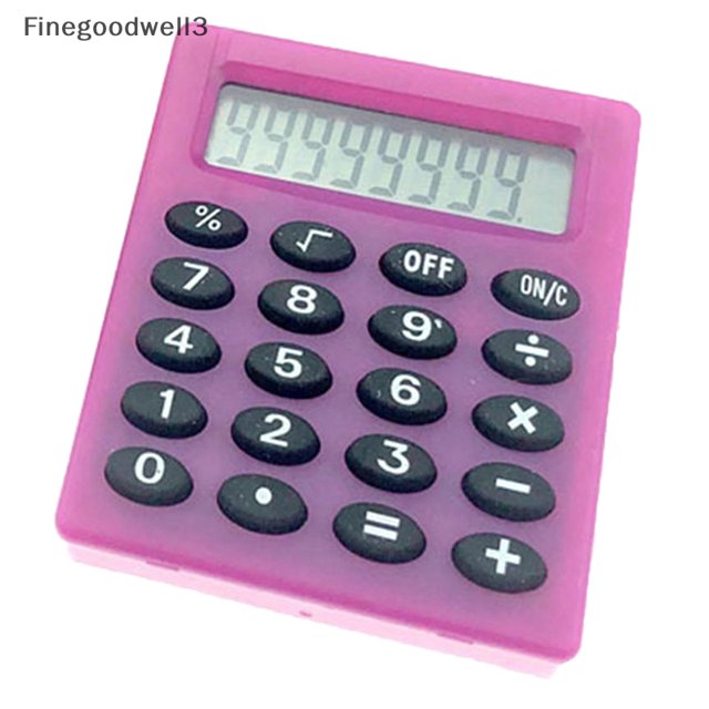 Finegoodwell3 Calculadora Cuadrada Pequeña Multifunción Mini Color De La Escuela De Oficina Electrónica De Plástico