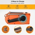 thumbnail image 6 of Mighty Rock Solar Emergency Hand Crank Radio 5000mAh, with Reading Lamp, LED Flashlight, SOS Alarm, Cellphone Charger, Weather Scan Alert for Household Outdoor Survival, 6 of 7