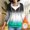 A179 Green, variant on Women's Ombre Zip Up Hoodie Gradient Color Long Sleeve Sweatshirt Casual Lightweight Full Zip Hooded Jacket with Pockets Drawstring Activewear Tops for Fall Spring