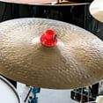thumbnail image 4 of OULII Hat Accessory Cymbal Felt Pad Red Plastic Sound Quality Improvement Performance 1Set, 4 of 8