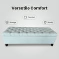thumbnail image 5 of S-HOME Large Storage Ottoman Bench 50.25 Inch Versatile Seating for Living Room and Entryway, Baby Blue-Polyester, 5 of 8