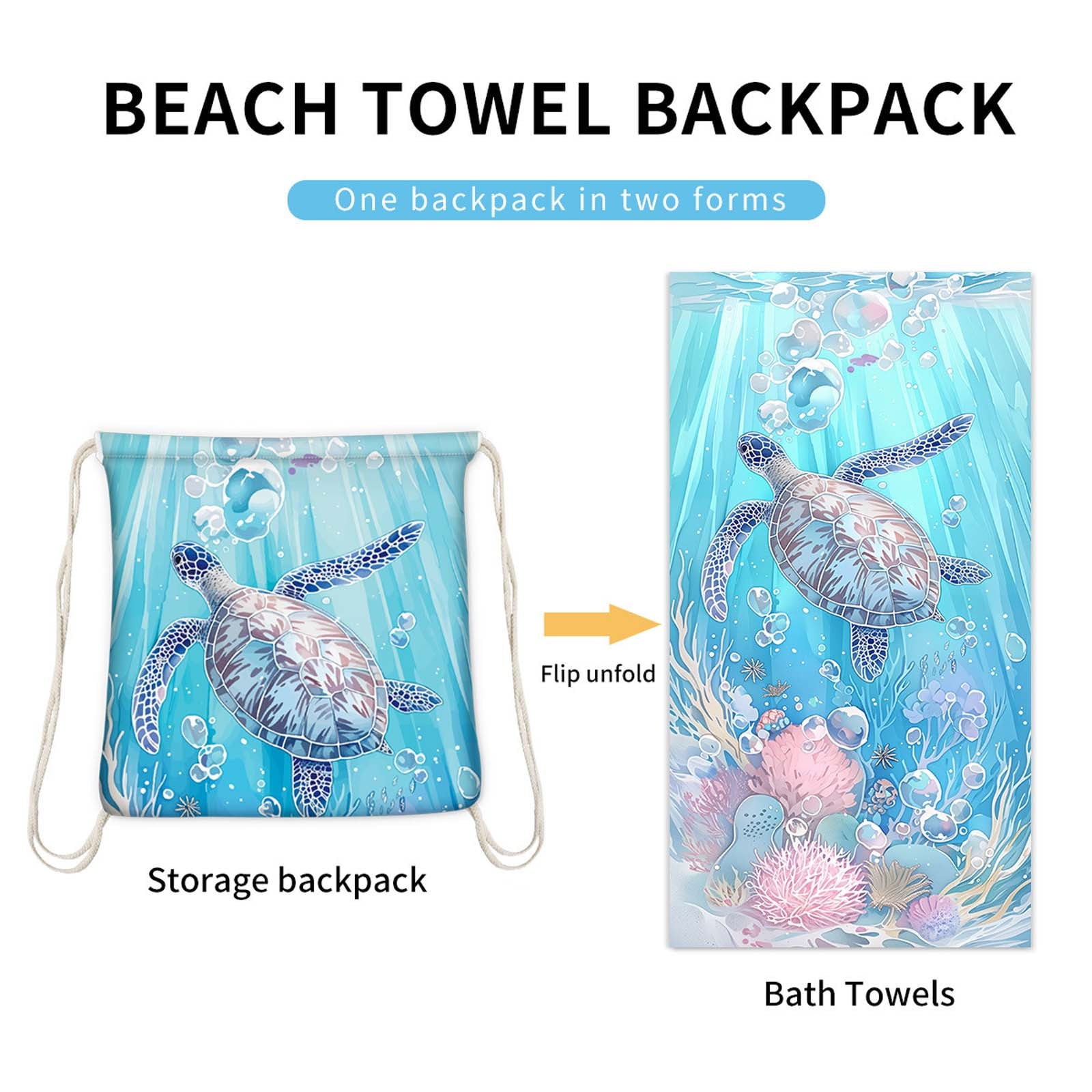 Beach towel backpack deals