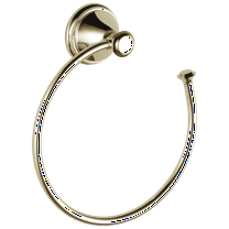 Delta Cassidy Towel Ring, Polished Nickel