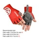 thumbnail image 3 of Guantes de seda de hielo para mujer y hombre, guantes deportivos para ciclismo, guantes de mano con medio dedo (rojo L), 3 of 4
