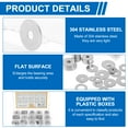 thumbnail image 3 of AEVXKHI 230PCS Stainless Steel Flat Washers for Screws and Bolts, Lightweight Wear Resistant Fender Washers, Stable Heatproof Hardware Washers Set, for Home and Industrial Use, 3 of 10
