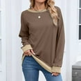 thumbnail image 4 of Womens Blouses Fall 2025 Tube Tops With Built In Bra Xs Vneck 3/4 Sleeve Shirts Long Long Sleeve Button Down Blouses Casual, 4 of 6