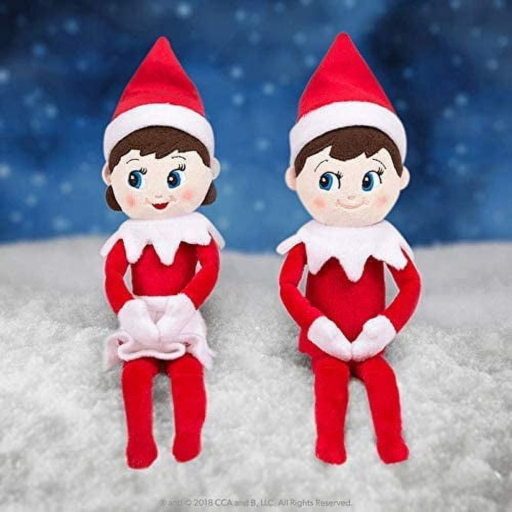 The Elf on the Shelf Arctic Fox Tradition Set 12" Plushee Pal Light Girl Elf Snuggler
