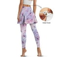 thumbnail image 2 of FUIALDOLG Marble Butterfly Athletic Skirt with Leggings Women's Tennis Skirted Leggings with Pockets Pleated Skirts Golf Outfits Picckleball Clothing,Size M, 2 of 7