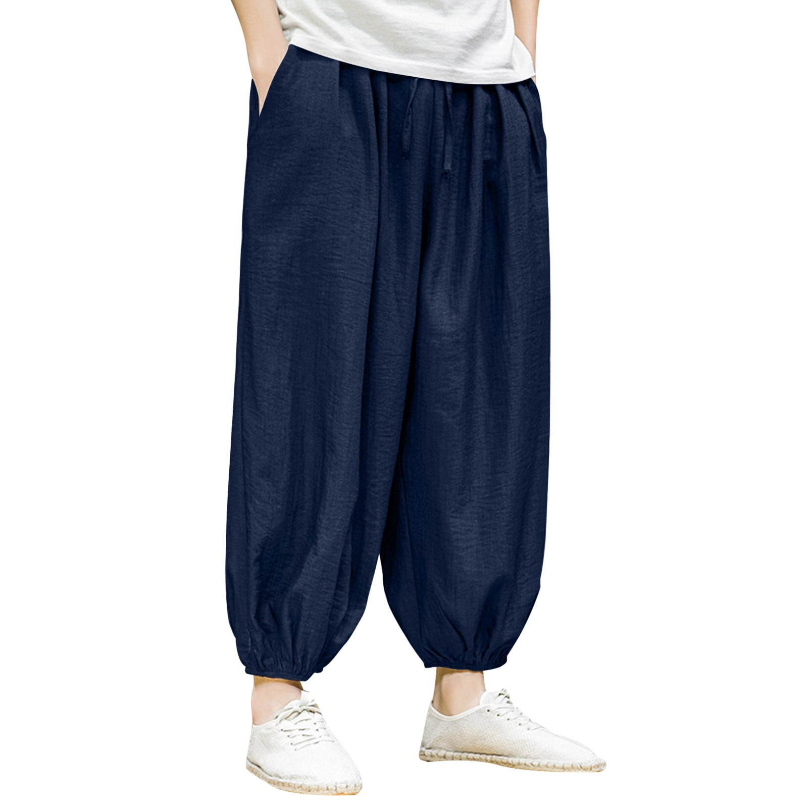Eashery Men Pants Casual Stretch Relaxed Fit Straight Leg Cargo Pant ...