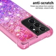 thumbnail image 3 of Funda para Samsung Galaxy S21 Ultra 5G Transparente con Brillos Carcasa Protectora Antigolpes con Glitter Brillante, 3 of 5