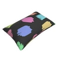thumbnail image 3 of YFYANG Super Soft Rectangular Plush Cushion Cover (Without Pillow Insert), Simple Watercolor Art Comfort and Non-Pilling Hidden Zip Bedroom Sofa Pillowcases, 20"x30", 3 of 9