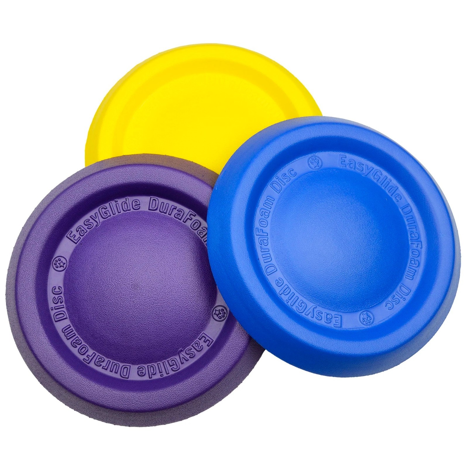 Dog Jump Catch and Fetch Toys Floating Interactive Foam Flyer Glider Disc FUN! (9 inch Yellow)