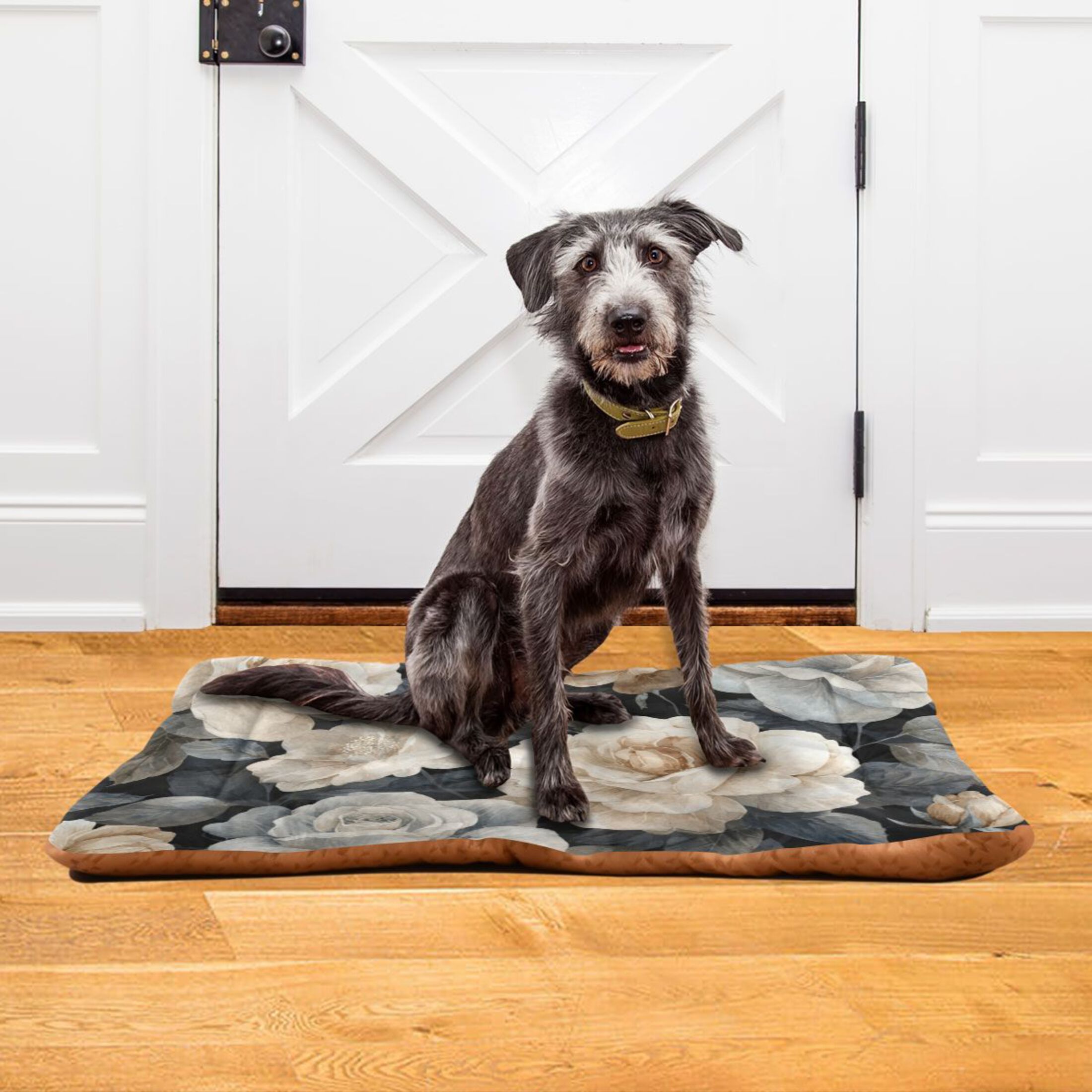 Cozy Mat Pet Bed Indoor Outdoor Warm Soft For Cat Dog Puppy(S/M) Wash Style Roses