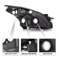 thumbnail image 4 of For 2010 2011 2012 Nissan Altima 4DR Halogen Left Driver Headlight Assembly Lamp, 4 of 6