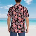 thumbnail image 6 of Daiia Lilies Flowers Hawaiian Shirt for Men Gentle Cotton Regular Short Sleeve Casual-XX-Large, 6 of 9