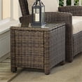 thumbnail image 2 of Crosley Furniture Bradenton Wicker / Rattan Patio End Table in Brown, 2 of 8