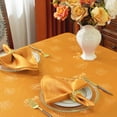 thumbnail image 7 of Fall Tablecloth Spillproof Heavy Duty Fabric Jacquard Table Cloth with Maple Leaves Design for Thanksgiving, Harvest Holidays 52"x52" Amber, 7 of 7