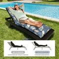 thumbnail image 6 of JIAN YA NA Lounge Chaise Chair Cushion Outdoor Indoor Seating Cushions Rocking Chair Padded with Ties (Gray Leaves), 6 of 10