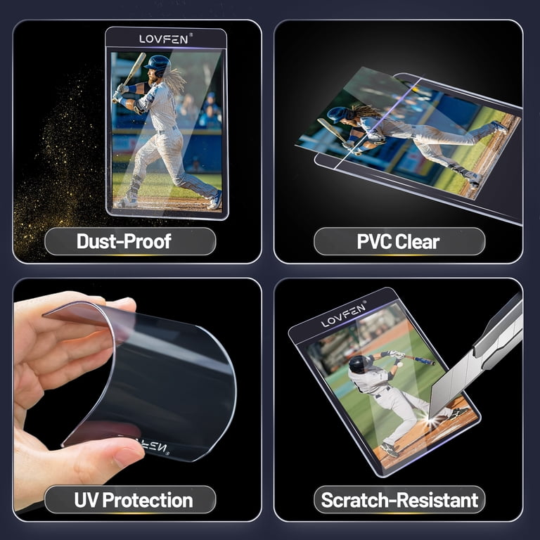 100ct Semi Rigid Card Holders & 100ct Card Sleeves for PSA, SGC, BGS, CSG  Graded Card Submissions, Semi Rigid Card Sleeves, Baseball Card Protectors,  ...