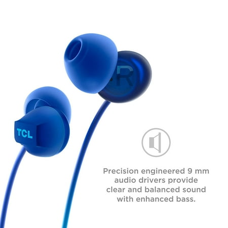TCL - SOCL series SOCL300BL Wired In-Ear Headphones - Ocean Blue