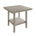 thumbnail image 4 of Home Design Macon 5-Piece Counter Height Dining Set, Square table with lower shelf, Cushioned chairs, Easy assembly, Gray/Antique Gray, 4 of 9