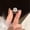 Silver, variant on Apaison 1 Carat Moissanites Eternity Wedding Rings for Women - Bridal Engagement 925 Sterling Silver Sparkling Jewelry Gift