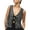 Black, variant on Womens Sequin Vest Sleeveless Deep V Neck Vest Cami Tank Tops