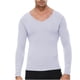 thumbnail image 2 of pstuiky camisas de manga larga para hombre, Ropa deportiva de manga larga con cuello en V, cálida y gruesa, para hombre, color liso Tops de hombre m, 2 of 4