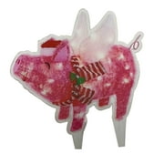 Pre-Lit Light Up Pig with Scarf Wings Holiday Decoration,Christmas Lighted Flying Pig with 50 LED Lights,Cute Lighted Pig for Yard Garden Holiday Party