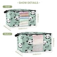 thumbnail image 2 of Foldable Clothes Storage Bags Clothes Organizer Bin with Clear Windows for Clothes Bedding Cute Pandas, 2 of 6