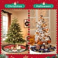 thumbnail image 3 of Christmas Tree Skirt - Christmas Tree Decorations, Fall Tree Skirt, Double Sided Home Decorations, Gnome Tree Skirt Red Christmas Tree Skirt, 36 inch Tree Skirt for Holiday Party Supplies Ornaments, 3 of 6
