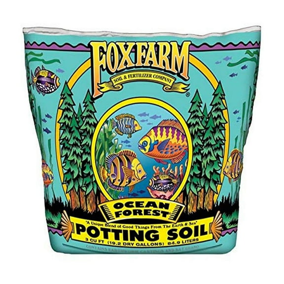 FoxFarm FX14430 Ocean Forest Garden Potting Soil Bag, 3 Cubic Feet