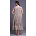 thumbnail image 5 of Bimba Light Grey Floral Pecan Leaves & Printed Cotton Nightgowns For Women Sleeveless Gown Sleepwear Maxi Dress XXX-Large, 5 of 6