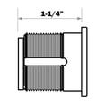 thumbnail image 3 of Premier Lock Brass 1-1/4" Mortise Cylinder 2 SC1 Keys 1pc, 3 of 4