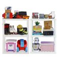 thumbnail image 6 of Hyper Tough Plastic Storage Shelves 3-Tier 2-Pack 39"H x 30"W x 14"D, White 300 lbs Capacity, 6 of 7