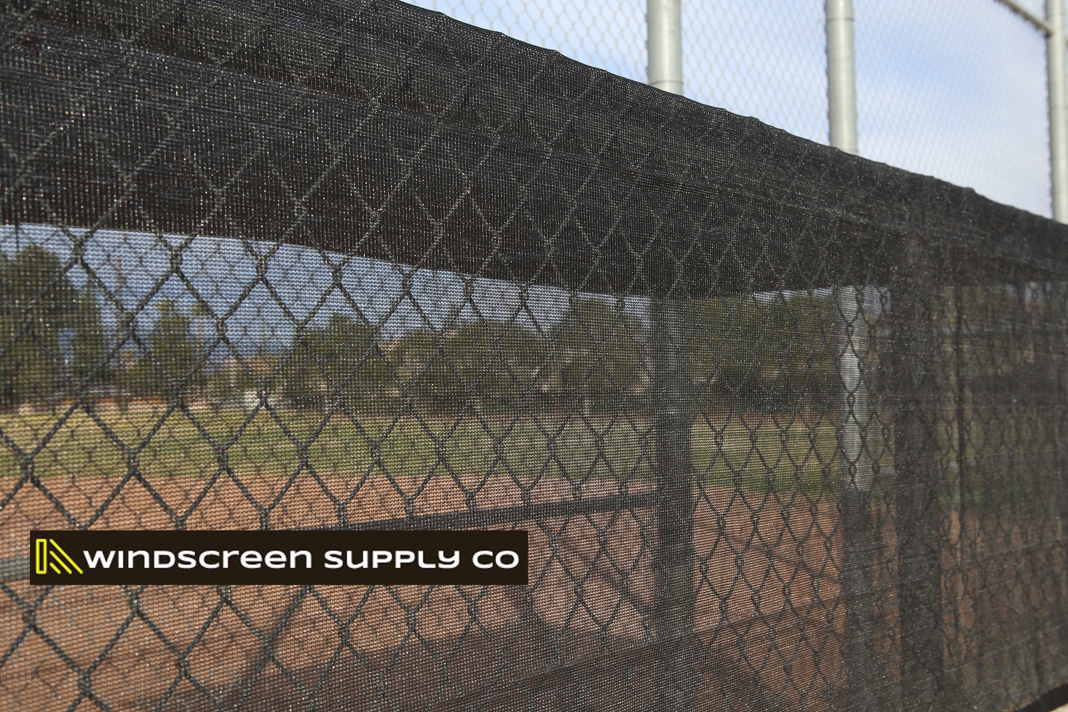 12 FT. X 24 FT. Windscreensupplyco Heavy Duty Black Knitted Mesh Tarp with Grommets 60-70% Shade 