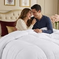 thumbnail image 2 of Utopia Bedding Comforter Queen Size 88 x 88 Inches White, All Season Duvet Insert, Down Alternative Box Stitched Bed Comforter with Corner Tabs, Machine Washable, 2 of 6