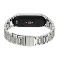 thumbnail image 3 of For Xiaomi Mi Band 6 / 5 / 4 / 3 Mijobs CS Metal Three Bead Stainless Steel Watch Band(Silver), 3 of 4