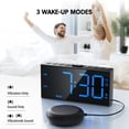 thumbnail image 2 of Despertador Mesqool Loud con agitador de cama y puerto USB, 2 of 7