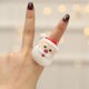 thumbnail image 4 of 4 piezas de anillo luminoso de Navidad, anillo de juguete luminoso de Papá Noel, anillo de dedo intermitente LED para Navidad, 4 of 5