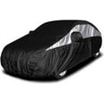 thumbnail image 1 of Titan Couverture de Voiture Jet Black Poly 210T pour Berlines Compactes 414-445 cm. Imperméable, Protection UV, Résistant aux Rayures, Ouverture Zippée Côté Conducteur. Compatible Fiesta, Rio, Aveo et Plus., 1 of 8
