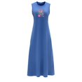 thumbnail image 1 of Vestido de verano para mujer, vestido largo sencillo sin mangas de primavera para regalo para citas de mujeres M, 1 of 7