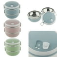 thumbnail image 3 of GROWTH TANK container lunch box lunch box insulated container food container with 2 Pink02, 3 of 9