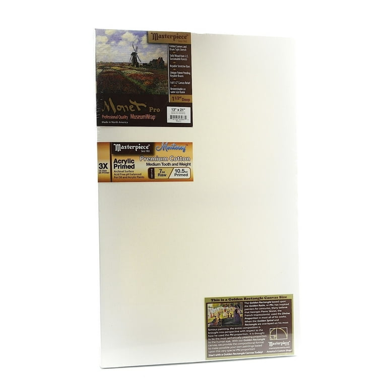 US Art Supply 3 x 3 Mini Professional Primed Stretched Canvas 12-Mini  Canvases 