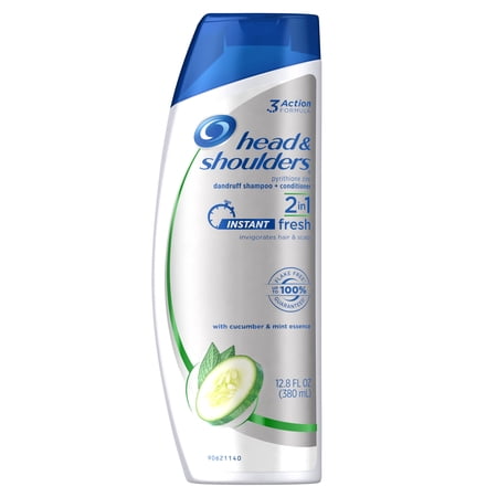 Head and Shoulders Instant Fresh 2-in-1 Anti-Dandruff Shampoo + Conditioner 12.8 Fl Oz