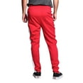 thumbnail image 3 of G-Style USA Men's Hip Hop Slim Fit Track Pants - Athletic Jogger Side Striped - Red/White - Small, 3 of 5